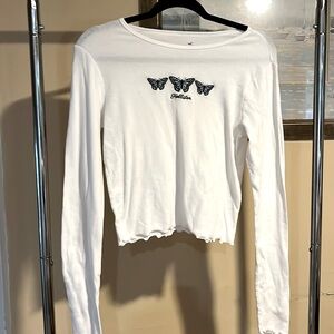 Hollister long sleeve Rib tee size L - like new